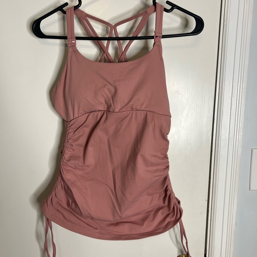 Sweat and milk nursing tank top